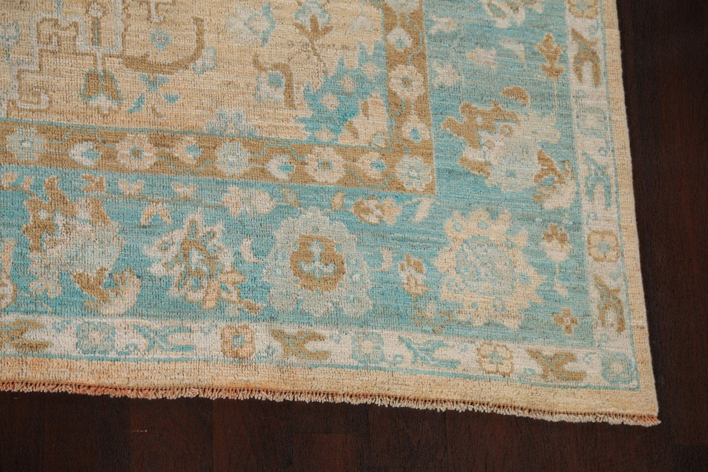 Vegetable Dye Oushak Turkish Area Rug 9x12