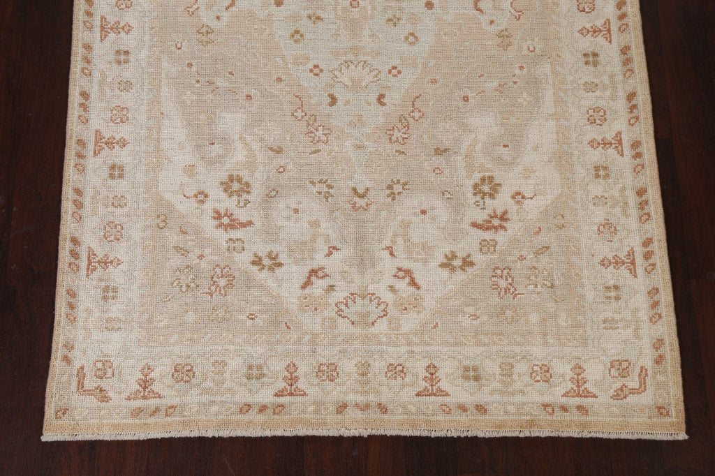 Vegetable Dye Oushak Turkish Area Rug 5x8