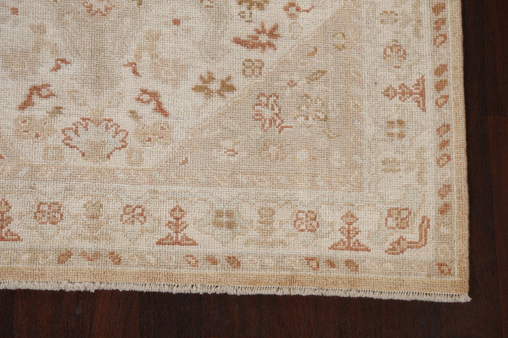 Vegetable Dye Oushak Turkish Area Rug 5x8