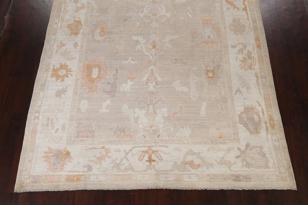 All-Over Vegetable Dye Oushak Area Rug 9x10