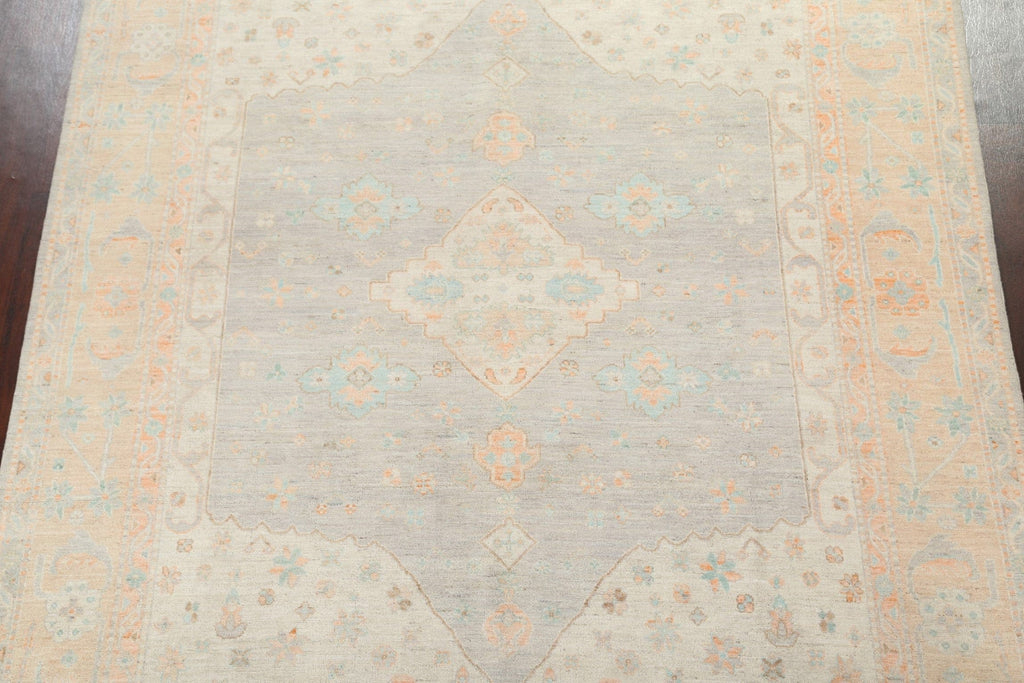 Vegetable Dye Muted Oushak Turkish Area Rug 8x10