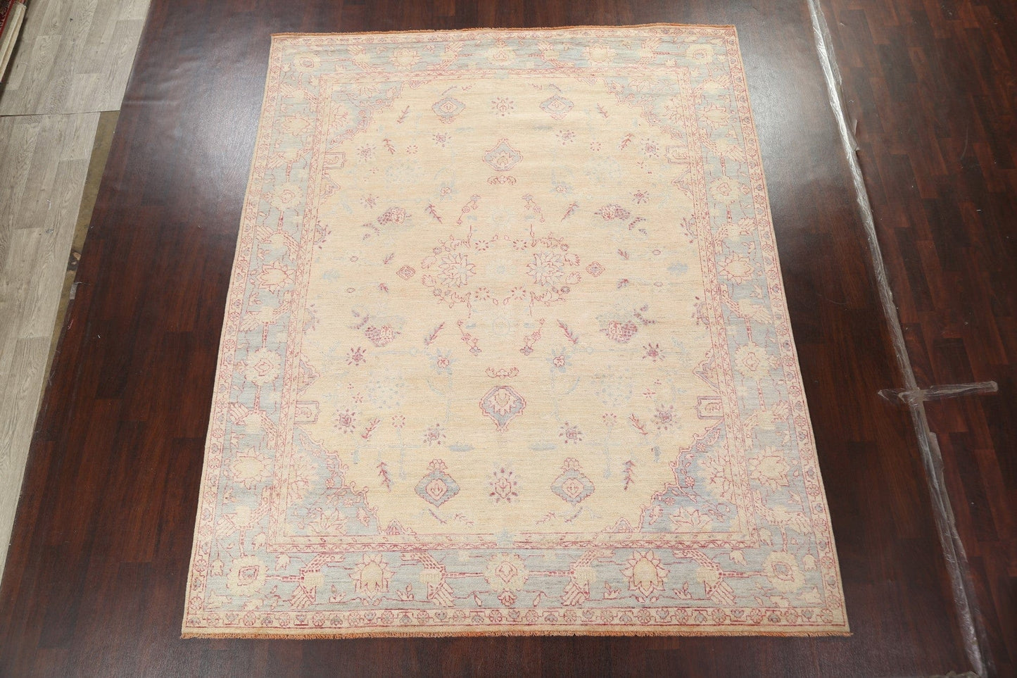 Vegetable Dye Muted Oushak Turkish Area Rug 8x10