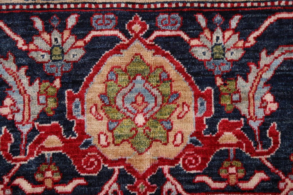 Vegetable Dye Red Heriz Wool Area Rug 9x13