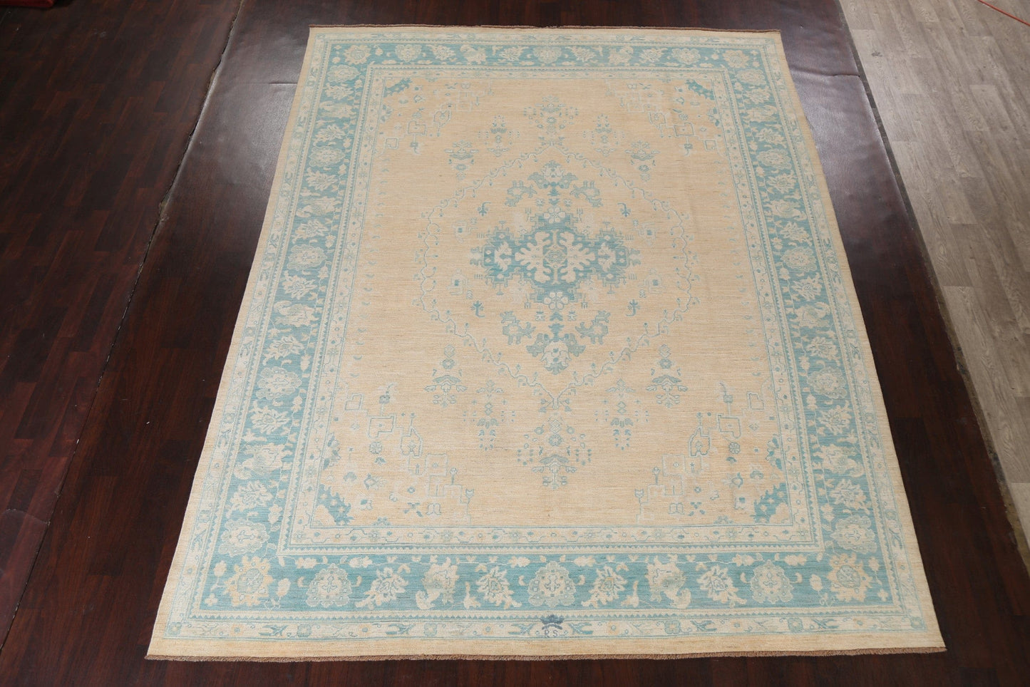 Vegetable Dye Muted Oushak Turkish Area Rug 9x12