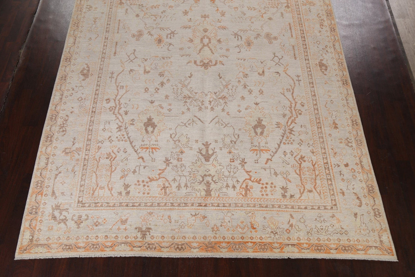 Vegetable Dye Oushak Turkish Area Rug 9x12