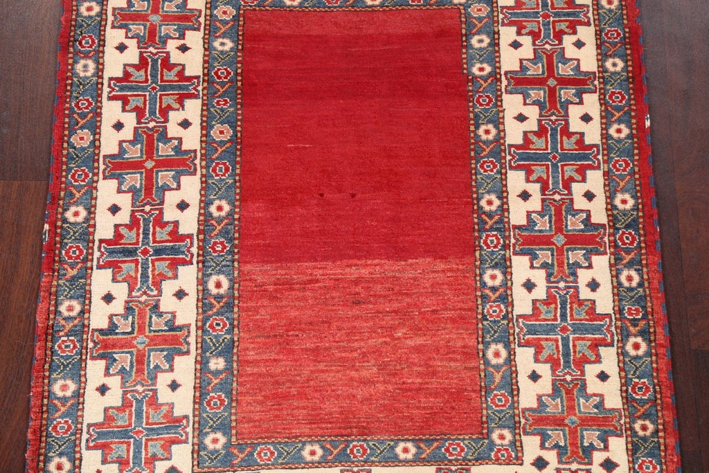 Vegetable Dye Super Kazak Oriental Area Rug 4x5