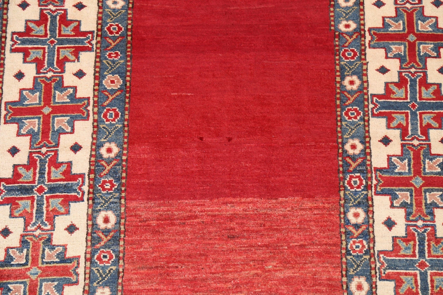 Vegetable Dye Super Kazak Oriental Area Rug 4x5