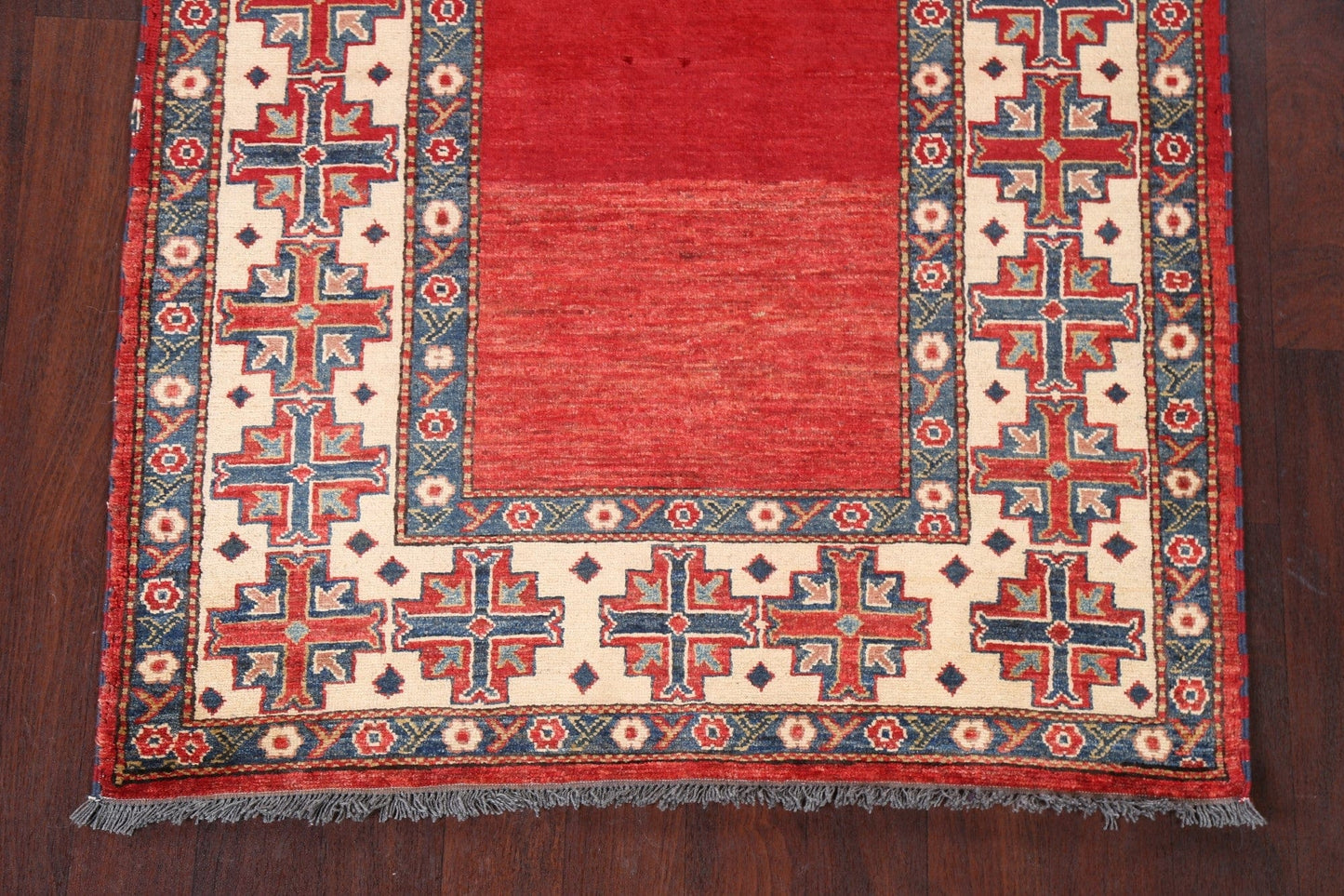 Vegetable Dye Super Kazak Oriental Area Rug 4x5