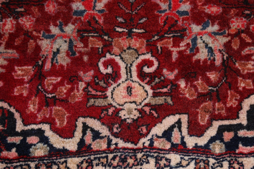 Handmade Red Zanjan Persian Area Rug 4x6