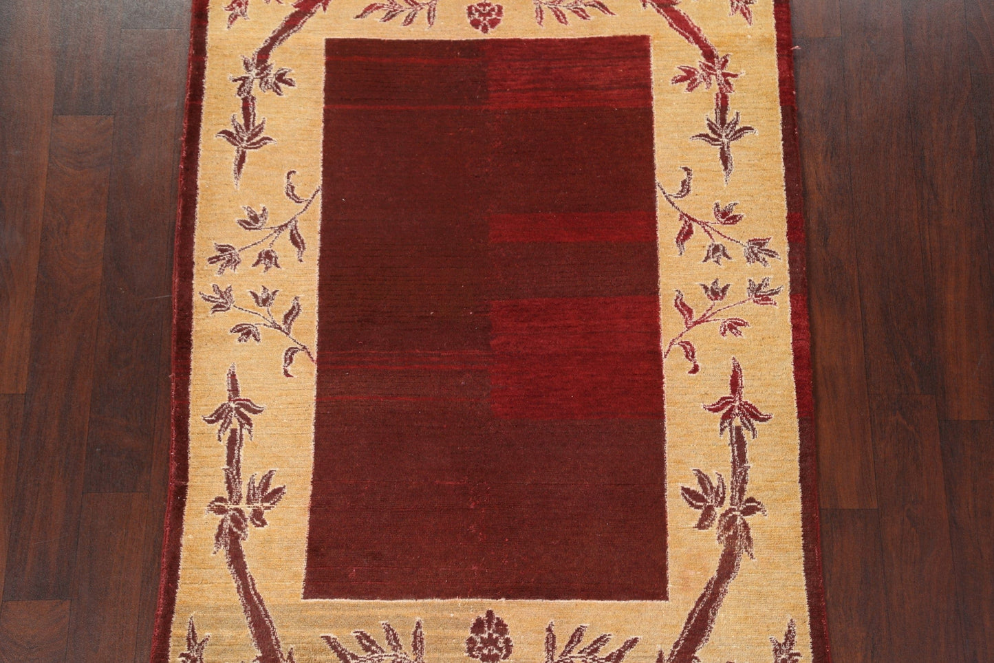 Red Peshawar Chobi Wool Area Rug 4x6