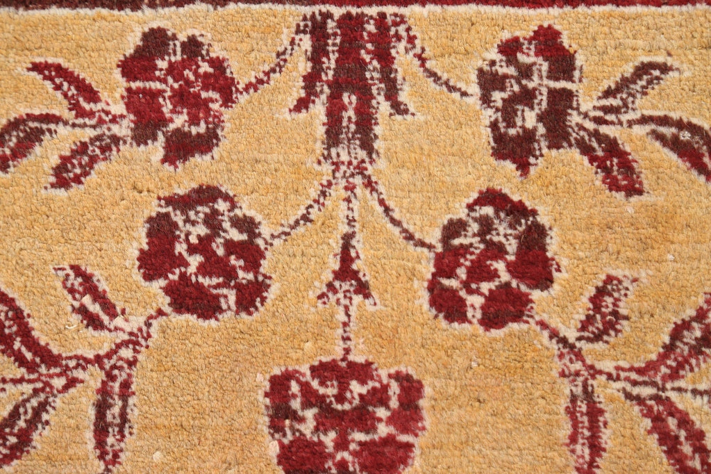 Red Peshawar Chobi Wool Area Rug 4x6