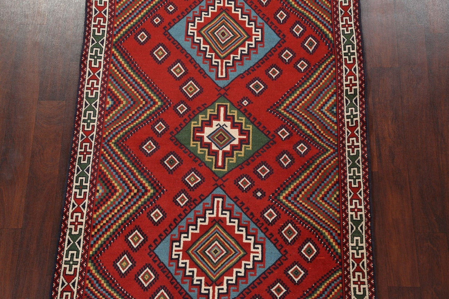 Red Balouch Persian Area Rug 4x7