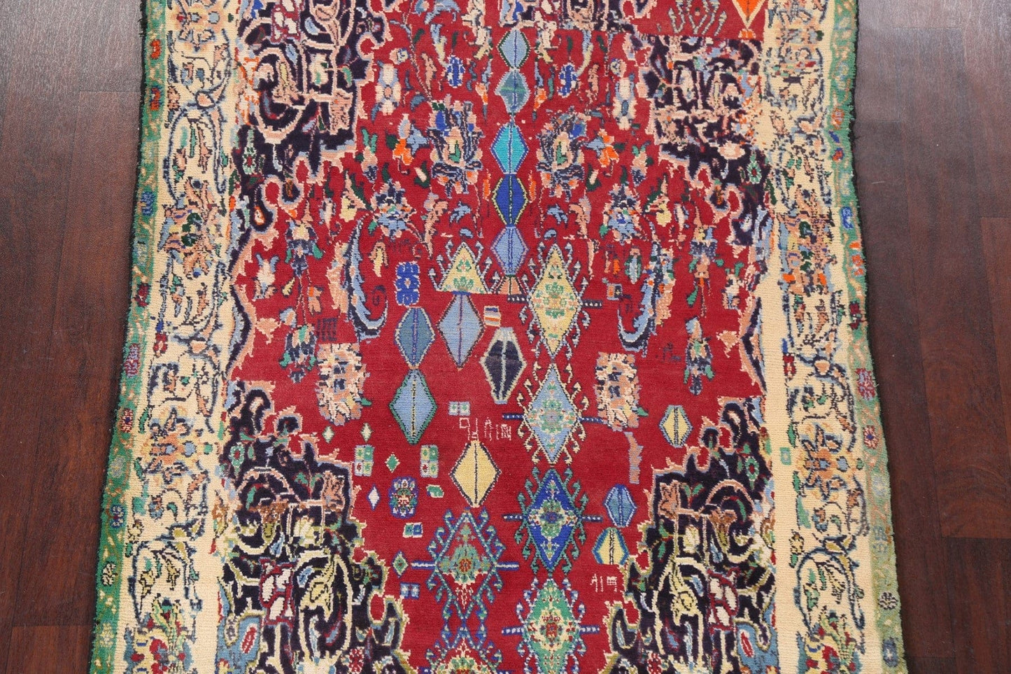 Vegetable Dye Gabbeh Kashkoli Persian Area Rug 4x7