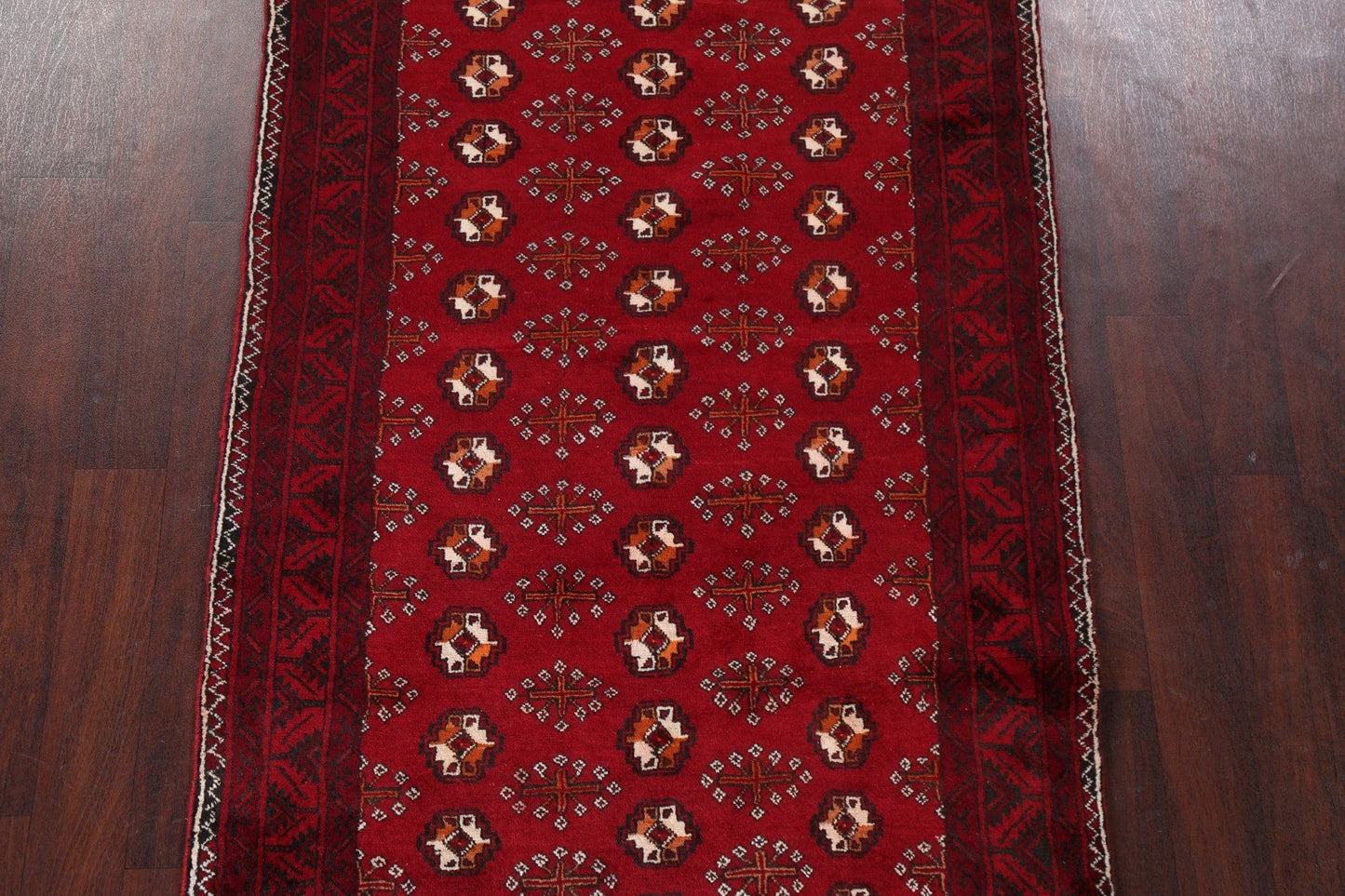 Red Balouch Persian Area Rug 4x8