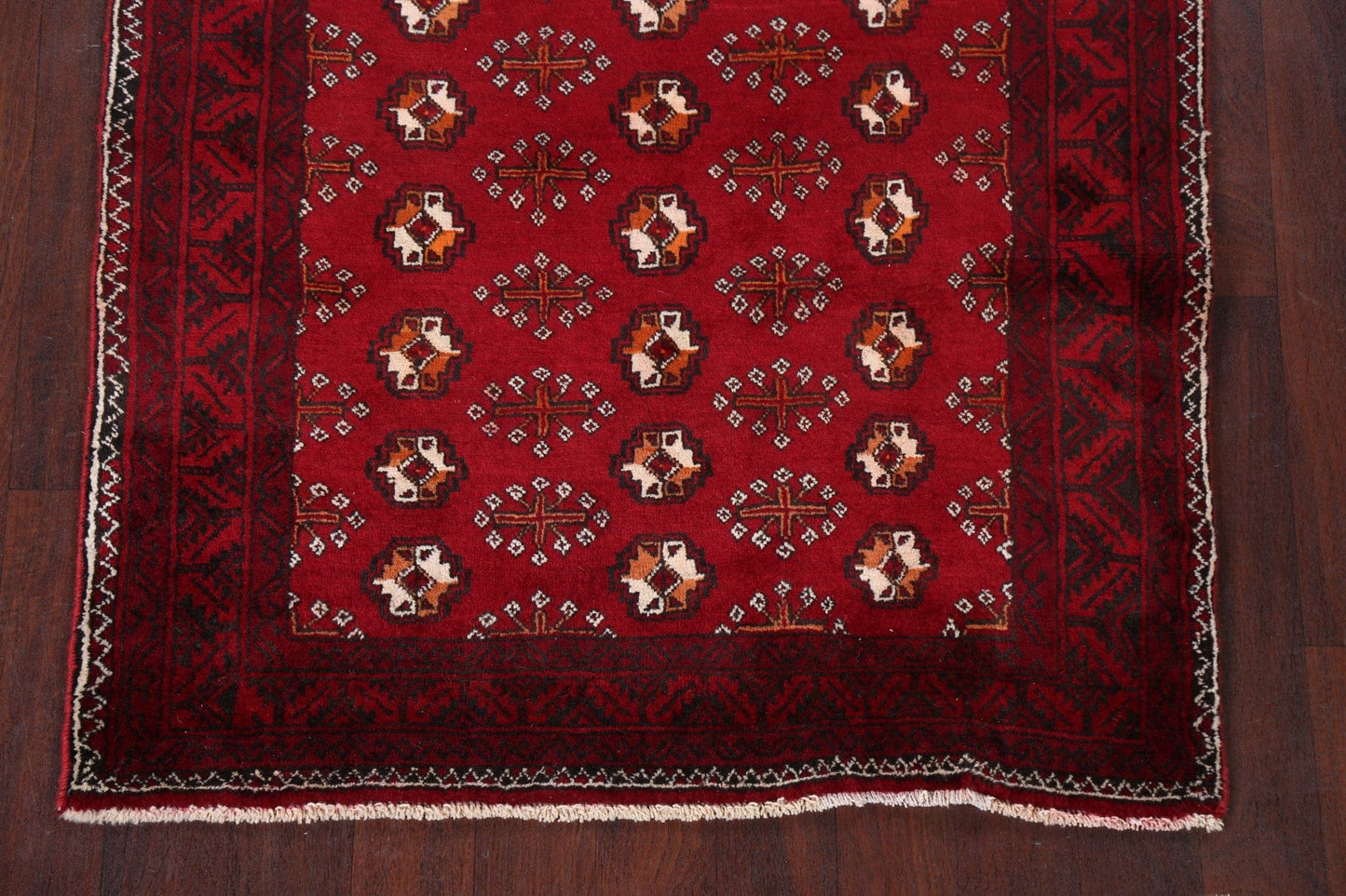 Red Balouch Persian Area Rug 4x8