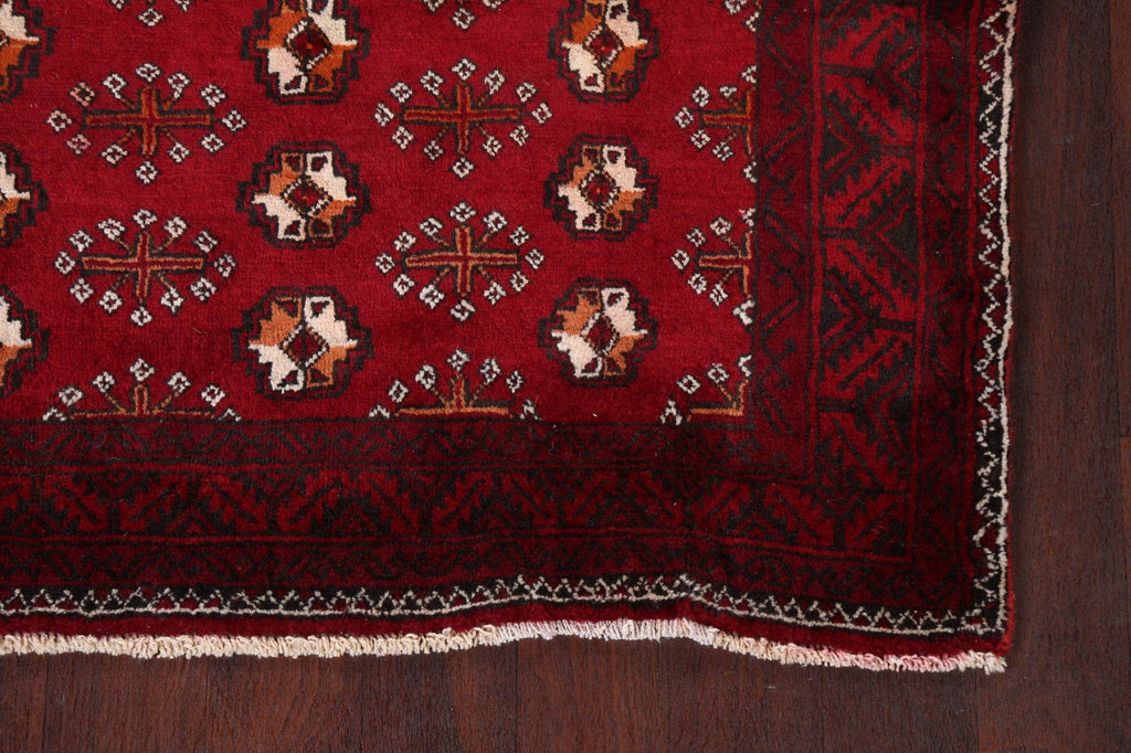 Red Balouch Persian Area Rug 4x8