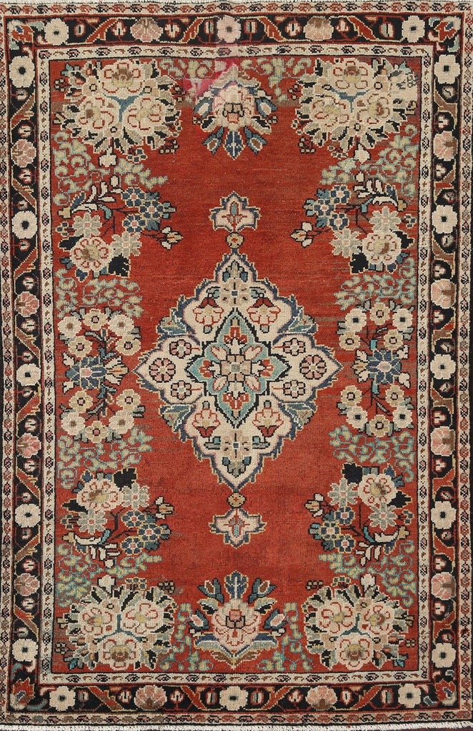 Antique Mahal Persian Area Rug 4x7