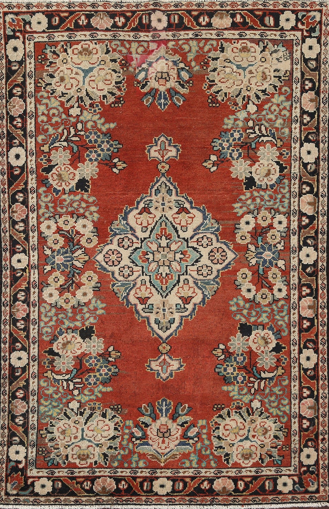 Antique Mahal Persian Area Rug 4x7