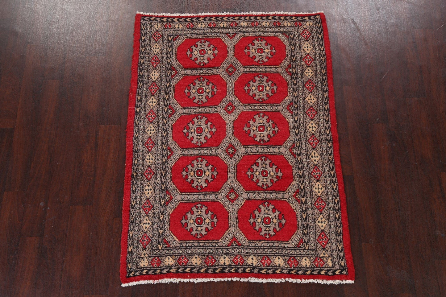 Red Balouch Persian Area Rug 4x6