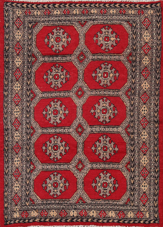 Red Balouch Persian Area Rug 4x6