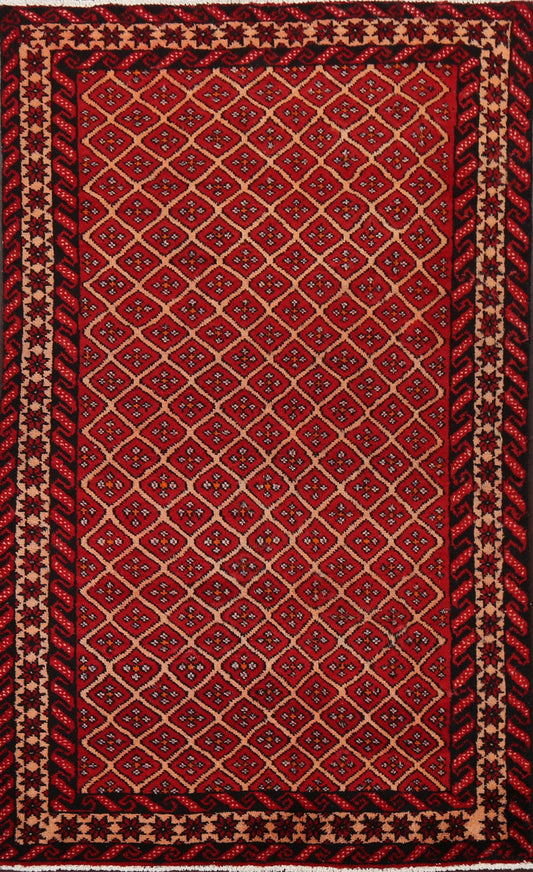 All-Over Balouch Persian Area Rug 4x7