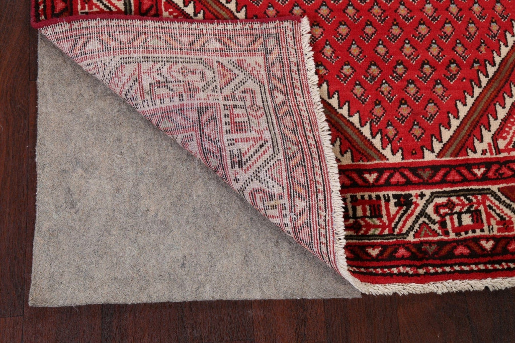 Red Boteh Botemir Persian Area Rug 4x7