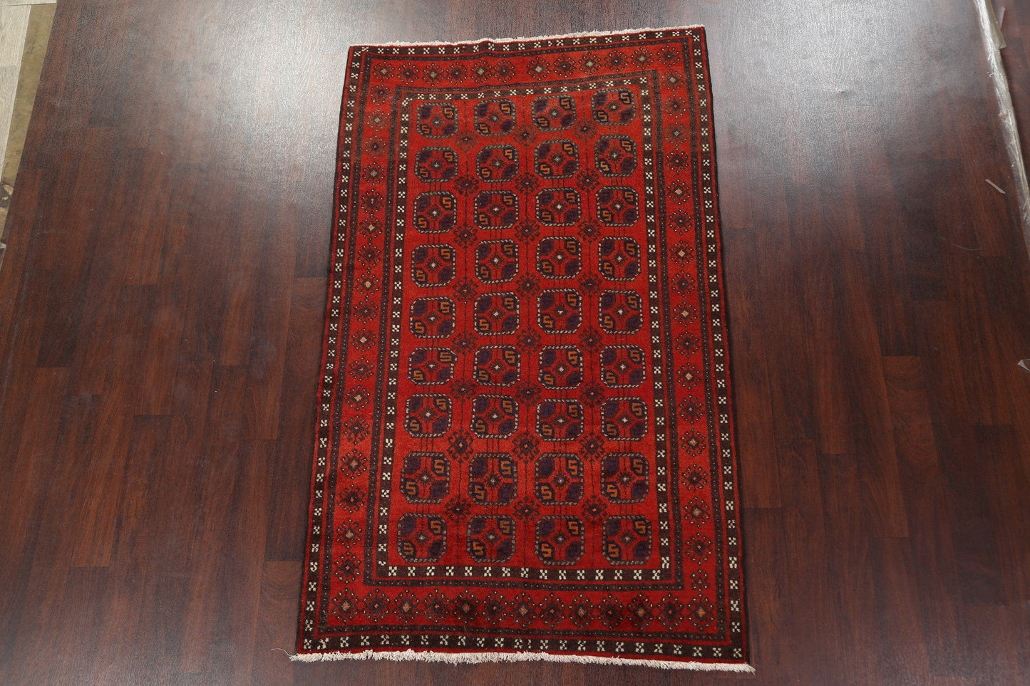 All-Over Red Balouch Persian Area Rug 4x8