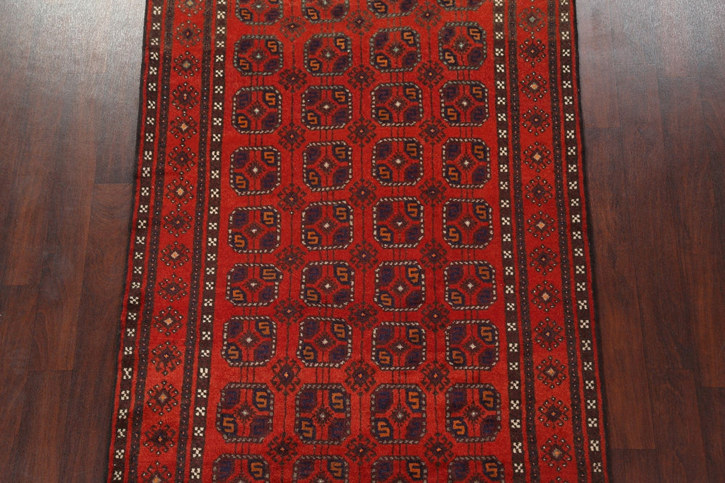 All-Over Red Balouch Persian Area Rug 4x8