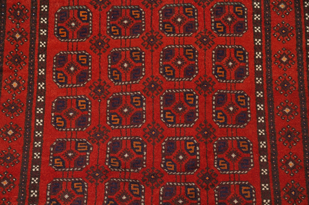 All-Over Red Balouch Persian Area Rug 4x8