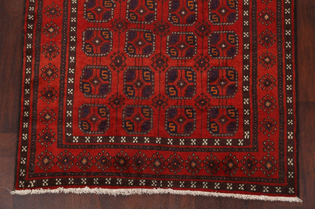 All-Over Red Balouch Persian Area Rug 4x8