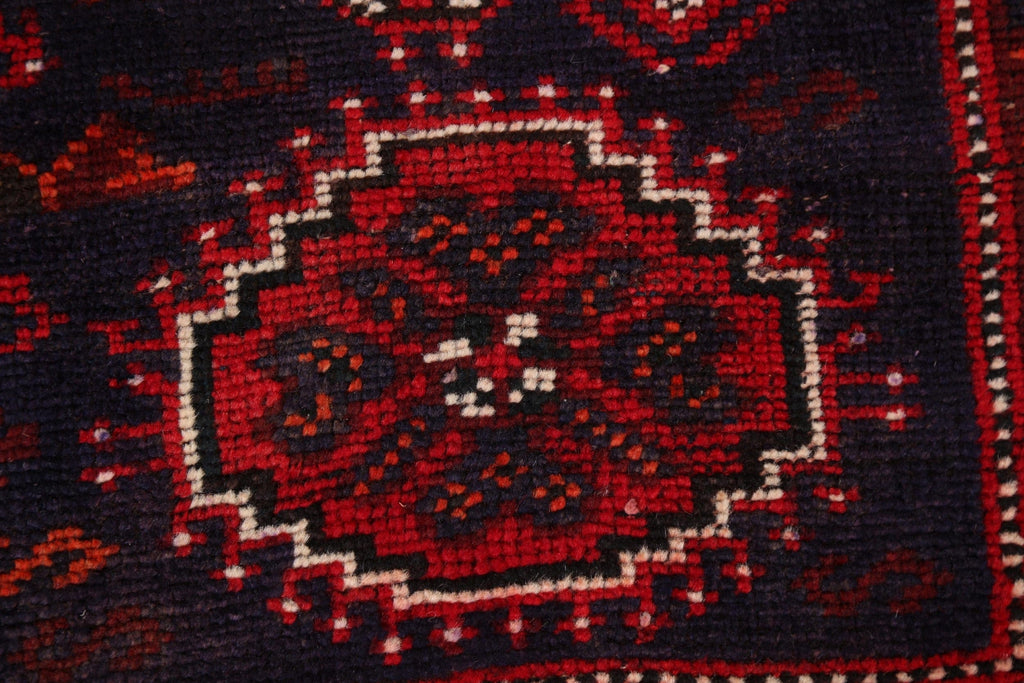 Red Tribal Shiraz Persian Area Rug 4x7