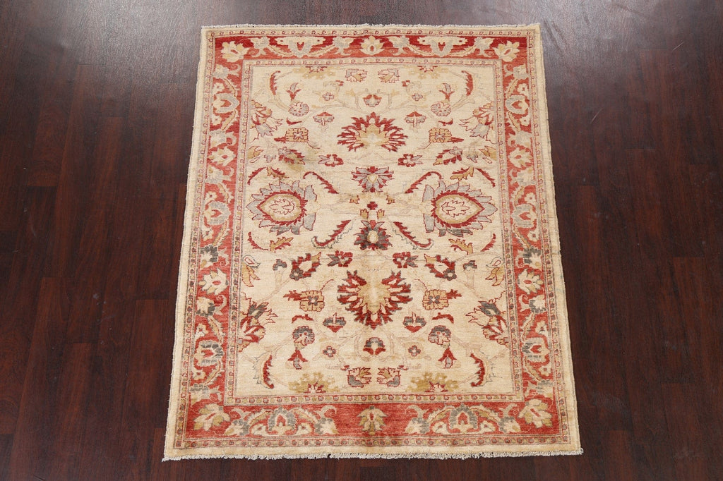 All-Over Peshawar Chobi Wool Area Rug 5x6