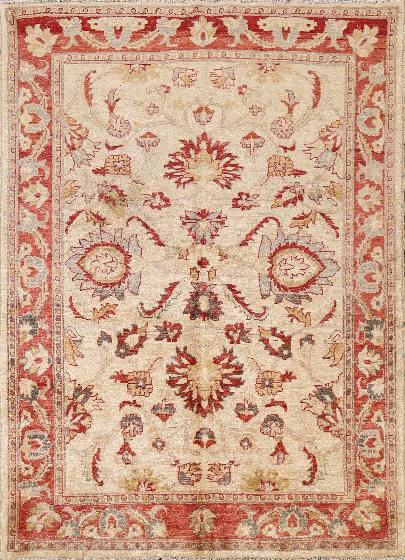 All-Over Peshawar Chobi Wool Area Rug 5x6