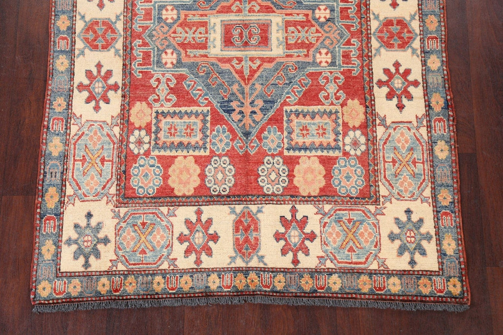 Geometric Kazak Oriental Area Rug 5x6