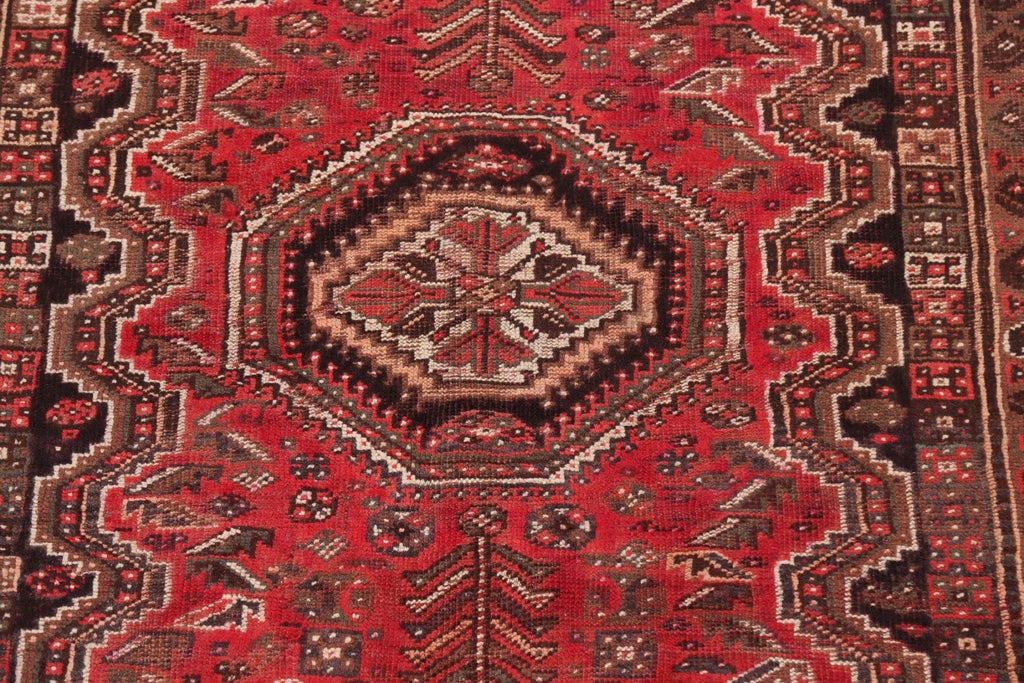 Antique Vegetable Dye Shiraz Persian Rug 4x8