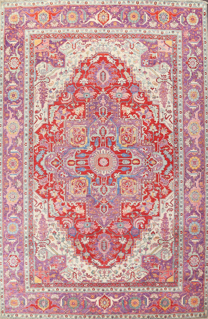 Vegetable Dye Heriz Serapi Wool Area Rug 10x14