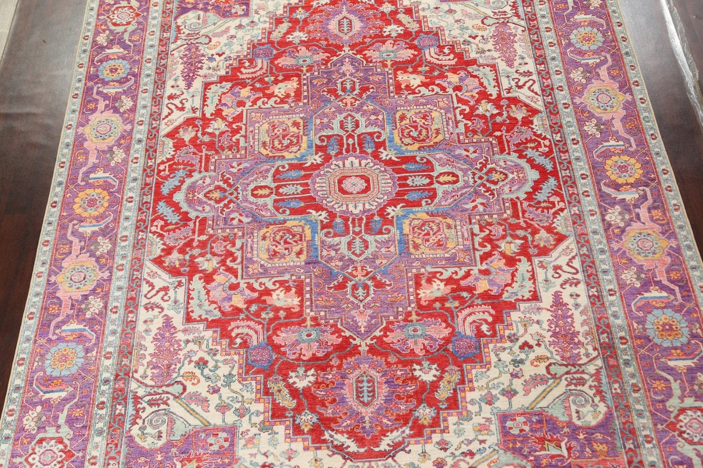 Vegetable Dye Heriz Serapi Wool Area Rug 10x14