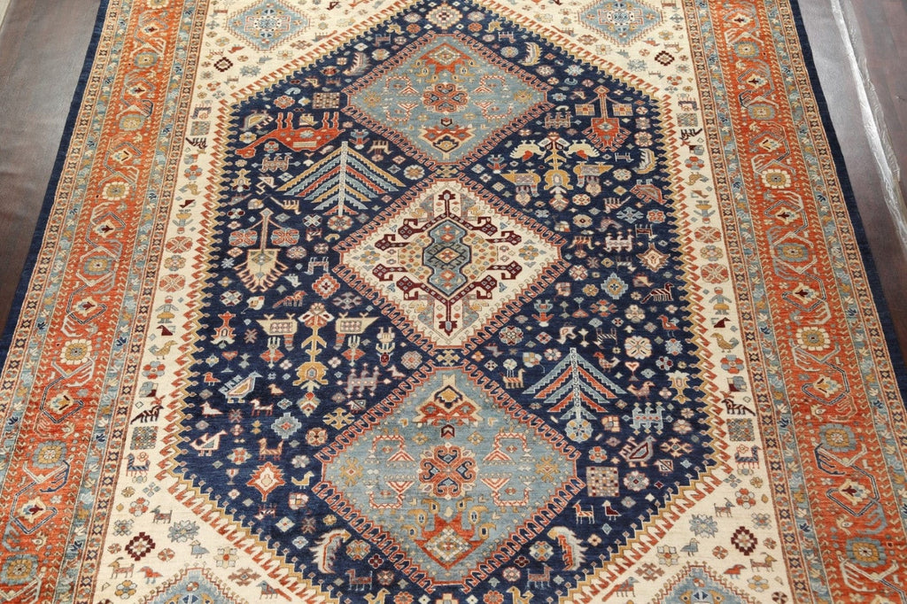 Vegetable Dye Yalameh Handmade Area Rug 10x13