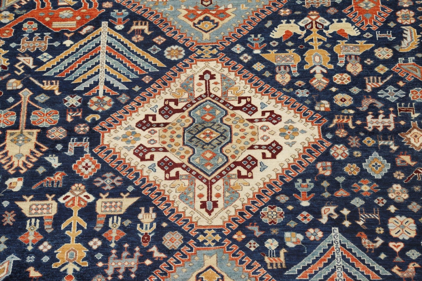 Vegetable Dye Yalameh Handmade Area Rug 10x13