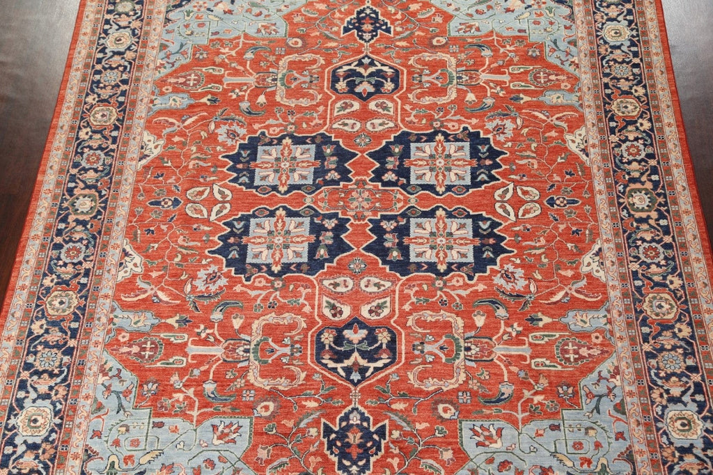 Vegetable Dye Heriz Serapi Oriental Area Rug 9x12