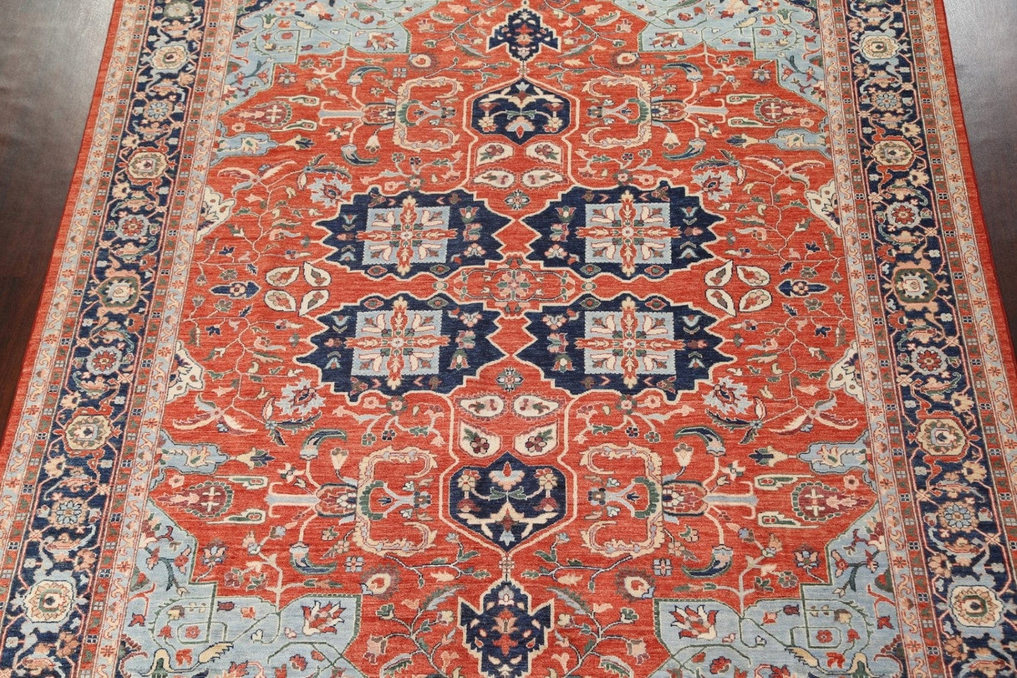 Vegetable Dye Heriz Serapi Oriental Area Rug 9x12