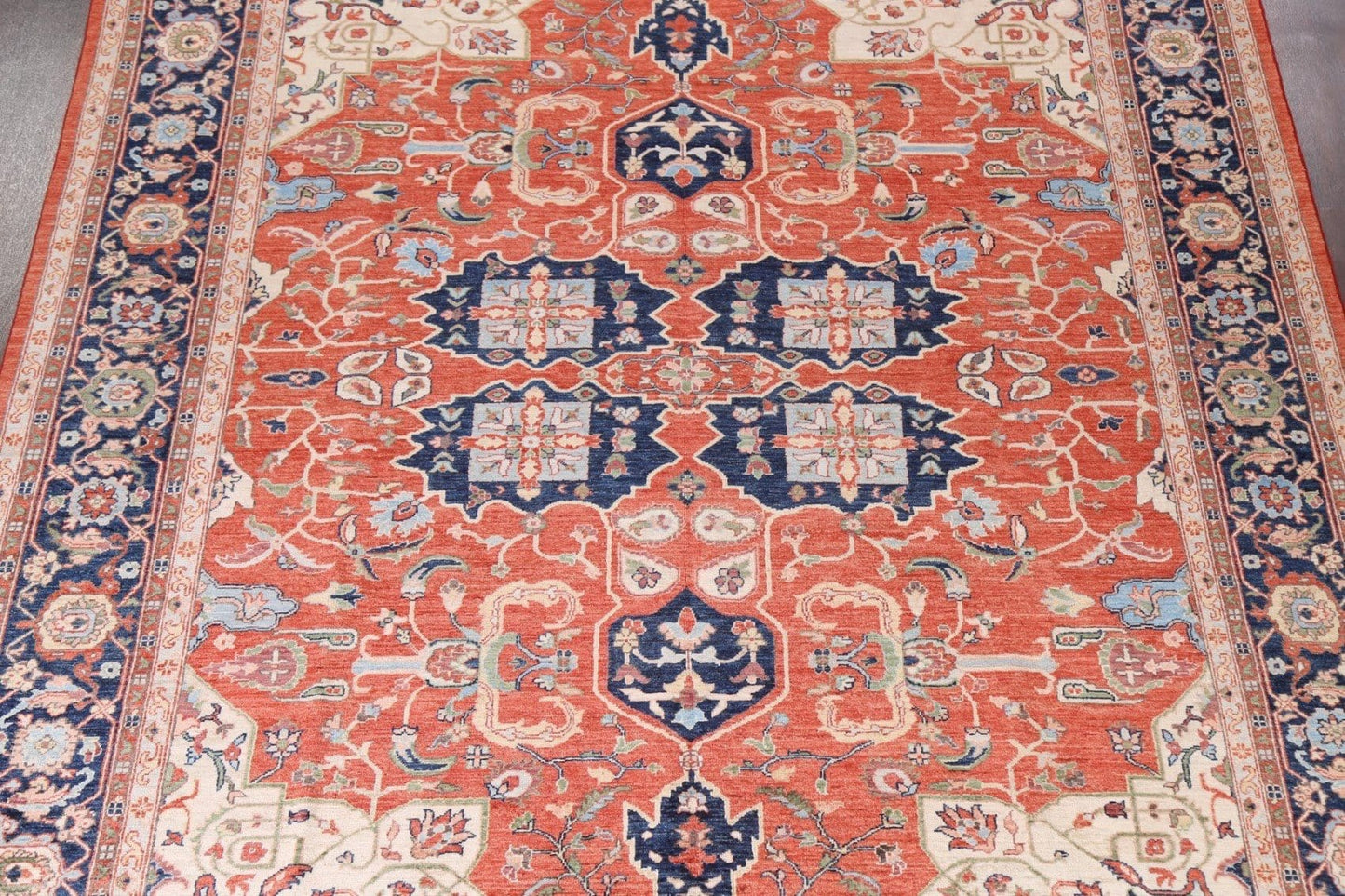 Vegetable Dye Heriz Serapi Oriental Area Rug 9x12