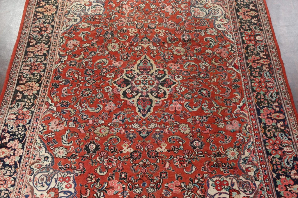 Antique Vegetable Dye Mahal Persian Area Rug 11x14