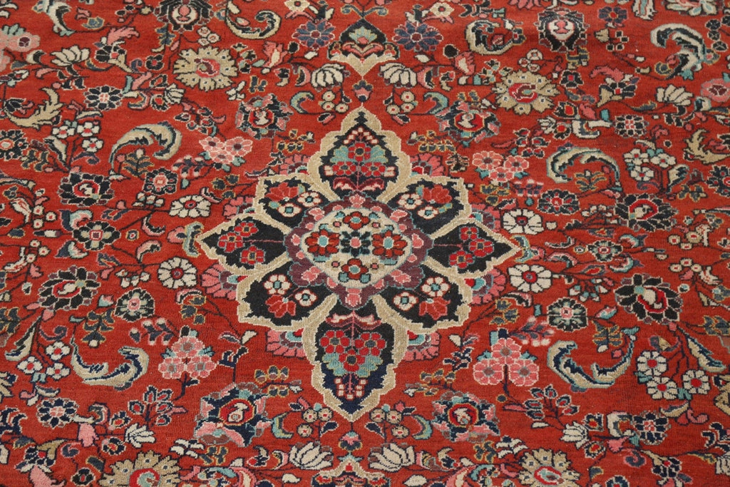 Antique Vegetable Dye Mahal Persian Area Rug 11x14