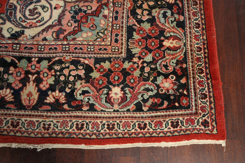 Antique Vegetable Dye Mahal Persian Area Rug 11x14