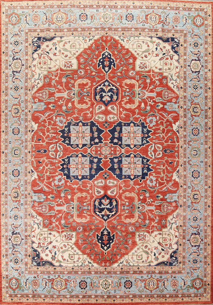 Vegetable Dye Heriz Serapi Area Rug 9x12