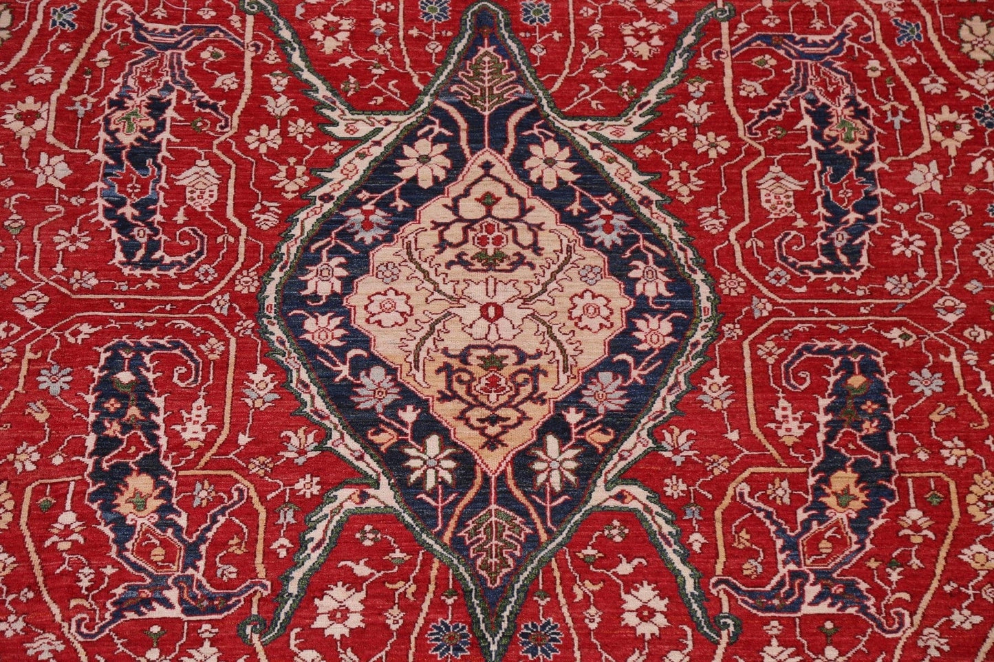 Vegetable Dye Heriz Serapi Oriental Area Rug 9x12