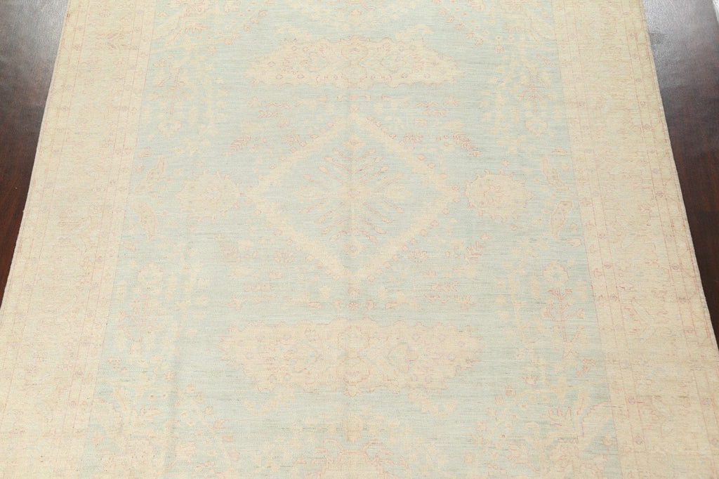 Vegetable Dye Muted Oushak Area Rug 9x12