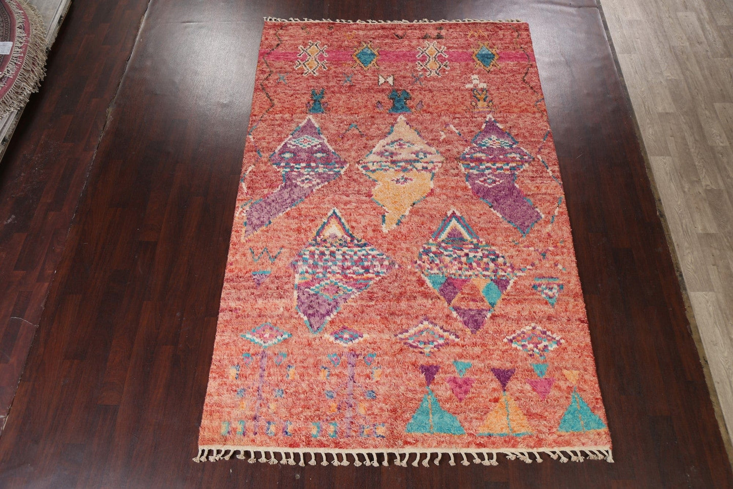 Abstract Moroccan Handmade Area Rug 7x10