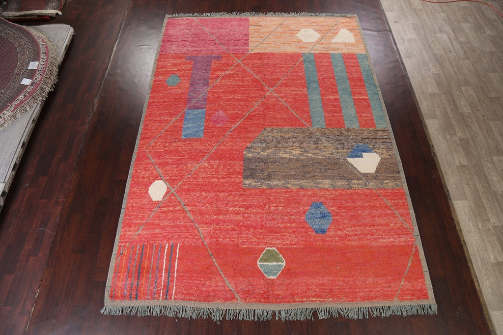 Abstract Moroccan Oriental Area Rug 9x13